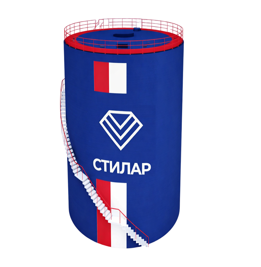 Цельносварной резервуар РВС для технической воды 10 м³ от завода-производителя